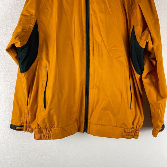 FootJoy Dryjoy Tour Golf Windbreaker Jacket Mens Large Yellow Full Zip - Picture 3 of 15
